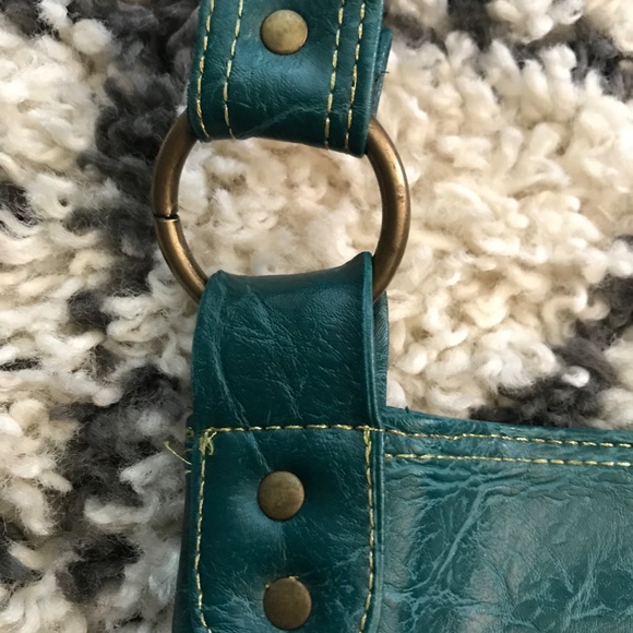 Candie's Dark Green/Teal Tote - Picture 7 of 14